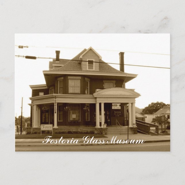 Fostoria Glass Museum Postcard (Front)
