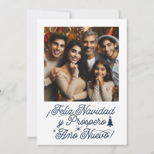Foto Feliz Navidad & Próspero Año Nuevo  Invitation