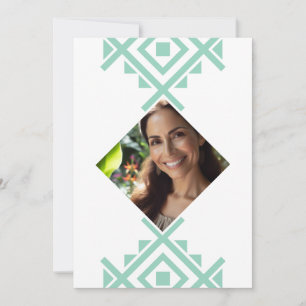 Foto Personalizada Invitación de 40 Años Aztec Invitation