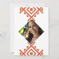 Foto Personalizada Invitación de 40 Años Aztec