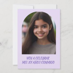 Foto Personalizada Invitación de Cumpleaños Invitation