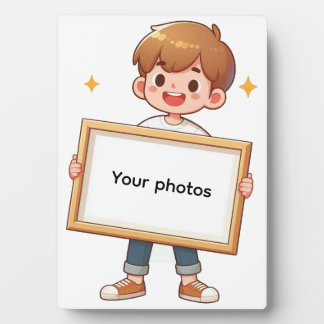 Fotoframe-Design mit Jungen – Heb deinen Moment  Plaque
