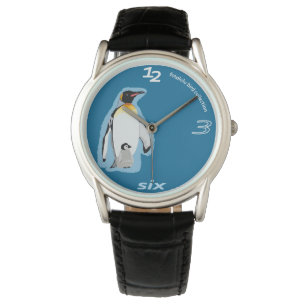 fotolulu penguin clock watch
