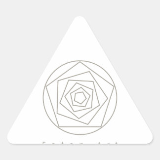Foton Art Champagne Triangle Sticker