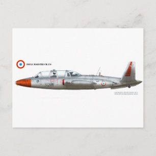 Fouga Magister CM.170 Postcard
