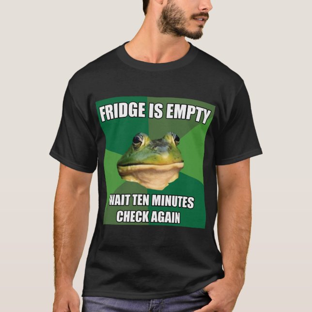 Foul Bachel Frog Empty Fridge T-Shirt (Front)