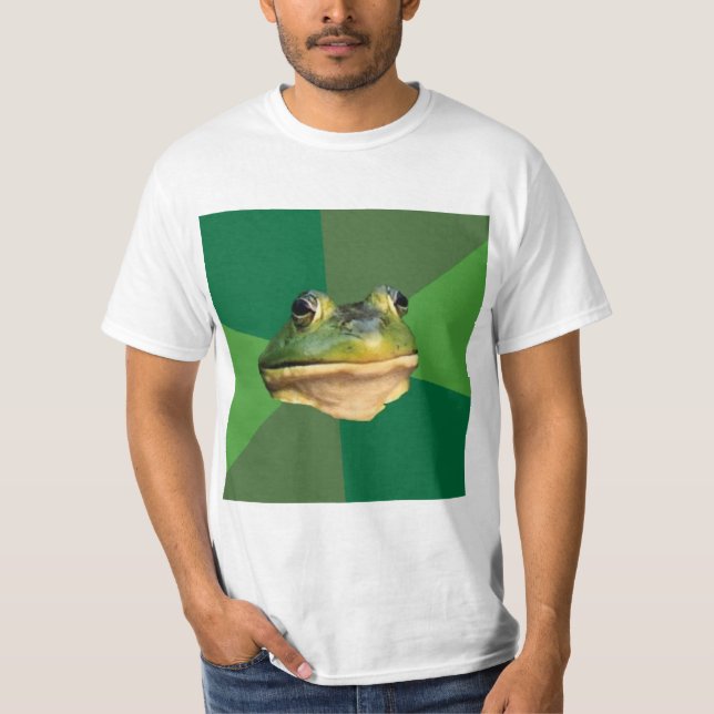 Foul Bachelor Frog Advice Animal Meme T-Shirt (Front)