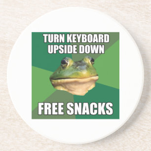 Foul Bachelor Frog Free Snscks Coaster