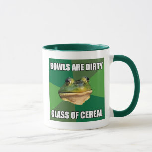 Foul Bachelor Frog Glass of Cereal Mug