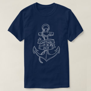 Fouled Anchor Custom Captain Men's Navy T T-Shirt