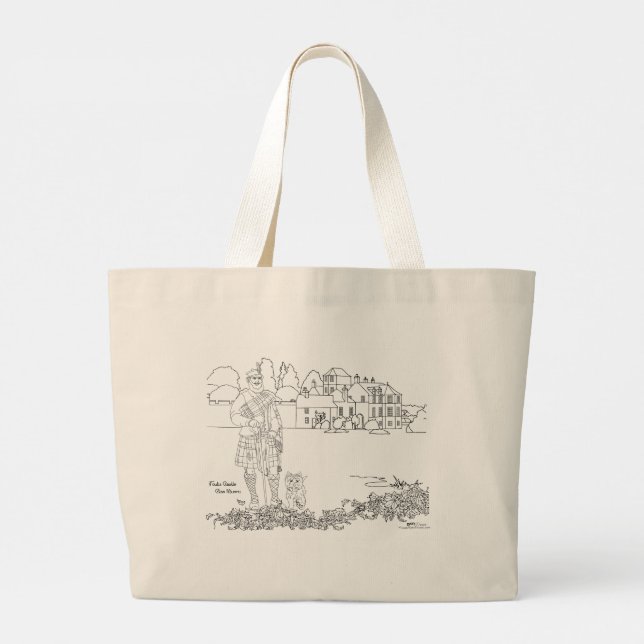 Foulis Castle Scotland Tote Bag (Back)