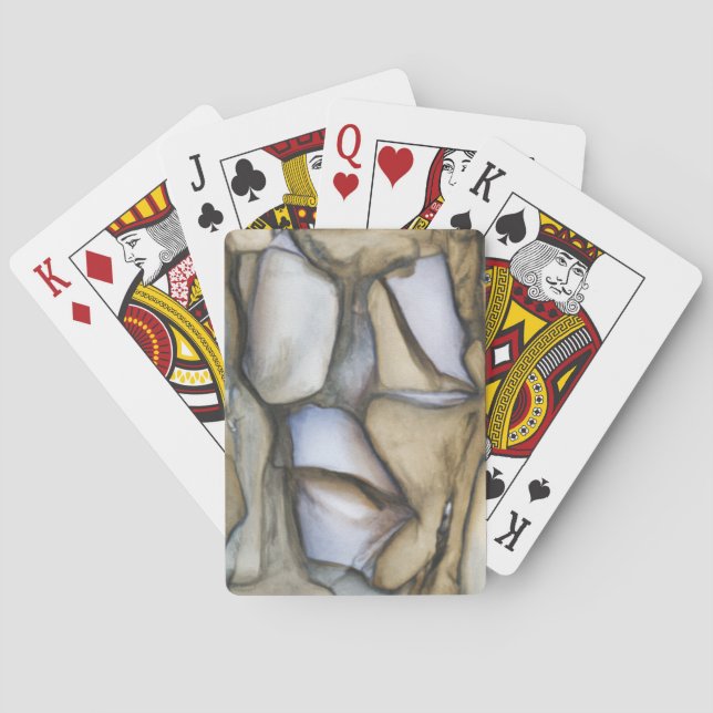 Found Art - Cool Rock Pattern Playing Cards (Back)