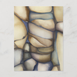 Found Art - Cool Rock Pattern Postcard