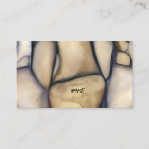 Found Art - Cool Rock Pattern Postcard Business Card