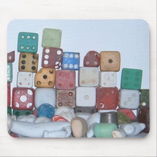 Found at the Beach Found Objects Mouse Mat