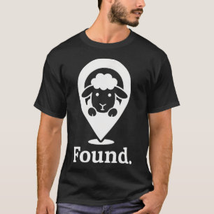 Found Minimalist Sheep Christian Psalm 23 Lamb T-Shirt