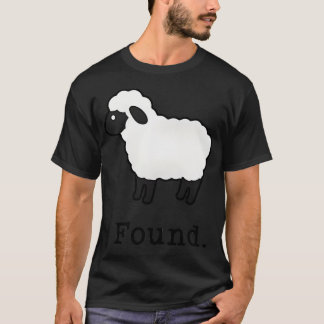 Found Minimalist Sheep Christian Psalm 23 Lamb T-Shirt