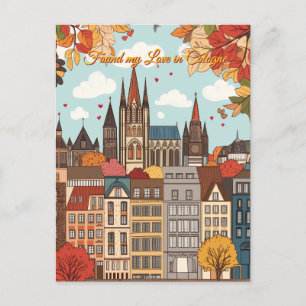 Found my Love in Cologne Valentine's Day Postcard