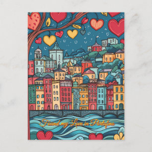 Found my Love in Portofino Valentine's Day Postcard