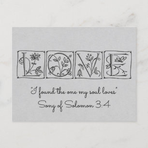 Found One Soul Loves~Scripture~Save the Date Announcement Postcard