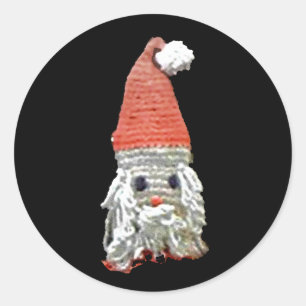 Found Santa Doll Classic Round Sticker