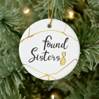 Found Sisters DNA Tree Ceramic Tree Decoration