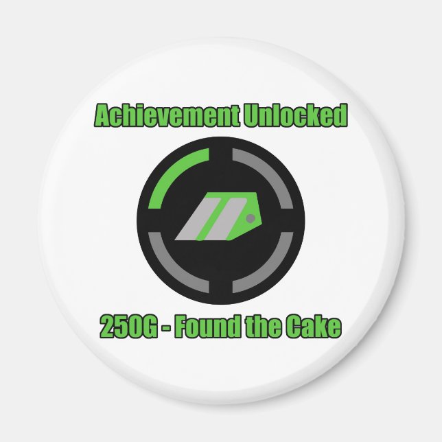 Found the Cake - Achievement Unlocked Magnet (Front)