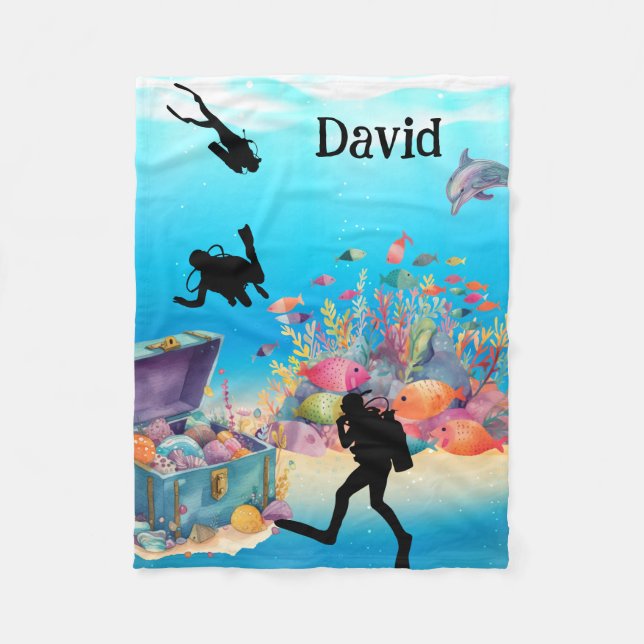 Found treasure chest Fleece Blanket (Front)