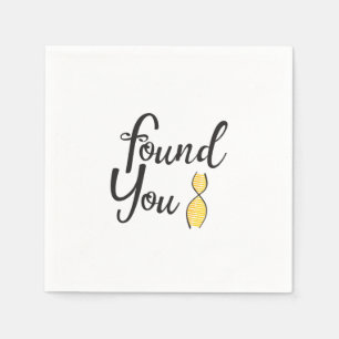 Found You DNA Party Napkin