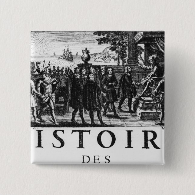 Foundation by Louis XIV, king of France 15 Cm Square Badge (Front)