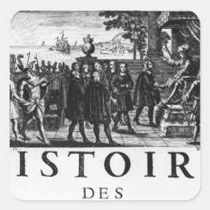 Foundation by Louis XIV, king of France Square Sticker