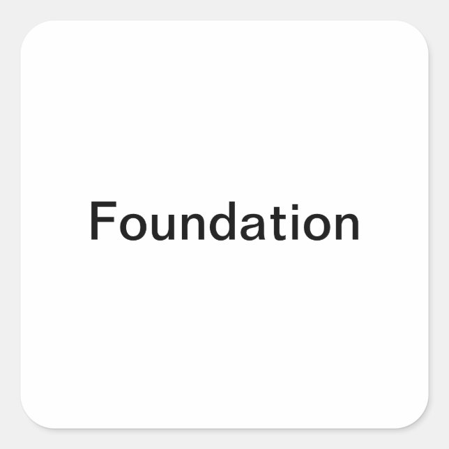 Foundation/Make-Up Bottle Labels/ Square Sticker (Front)