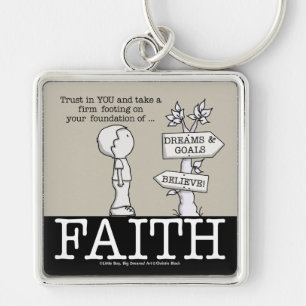 Foundation of Faith Key Ring
