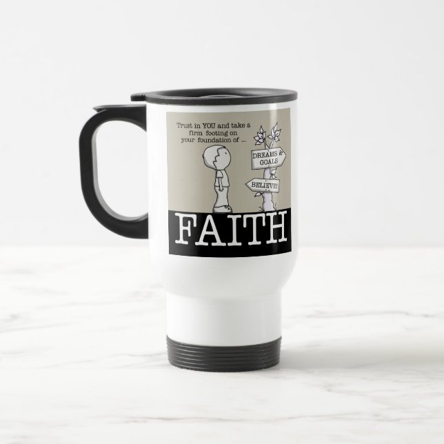 Foundation of Faith Travel Mug (Left)