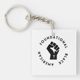 Foundational Black American FBA ADOS black power  Key Ring