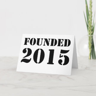 Founded 2015  card