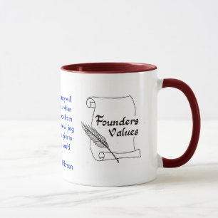 Founders Values Thomas Jefferson Ringer Mug