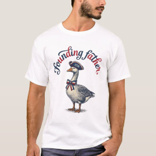 Founding Father Goose Vintage Patriotic Shirt Desi