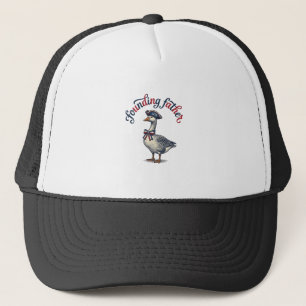 Founding Father Goose Vintage Patriotic Shirt Desi Trucker Hat