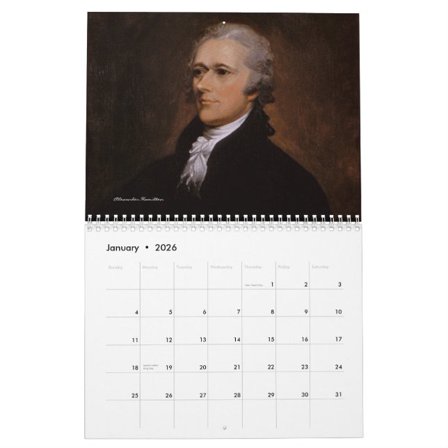 Founding Fathers 2013 Calendar (Jan 2026)