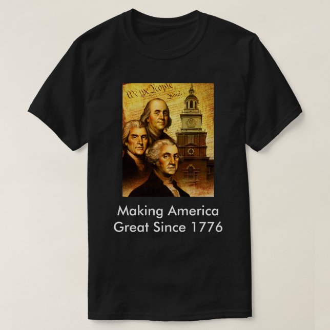 Founding Fathers Declaration T-Shirt (Design Front)