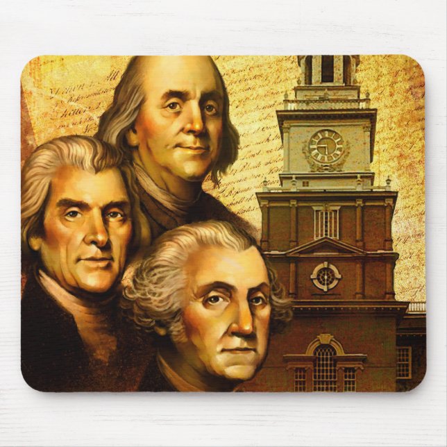 Founding Fathers Mouse Mat (Front)