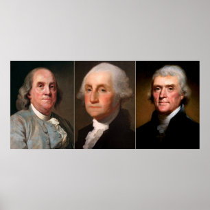 FOUNDING FATHERS of AMERICA TRIPTYCH Poster