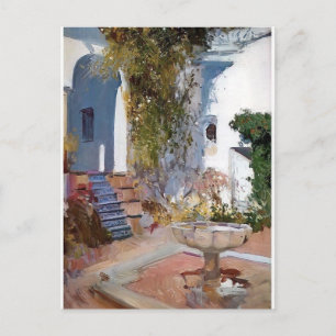 Fountain at the Alcazin Sevilla by Joaquín Sorolla Postcard