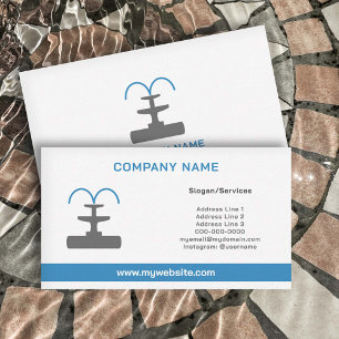 Fountain business card