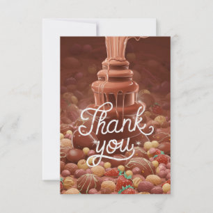 Fountain Candies Chocolate thank you card