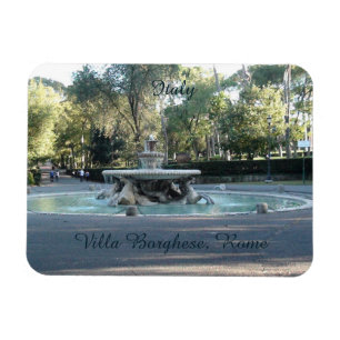 Fountain horses, Rome, Italy Flexible Photo Magnet