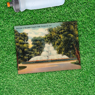 Fountain in Forsyth Park Savannah GA Historic Postcard