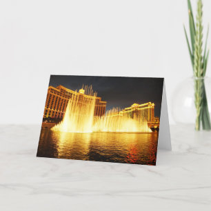 Fountain in Las Vegas Holiday Card