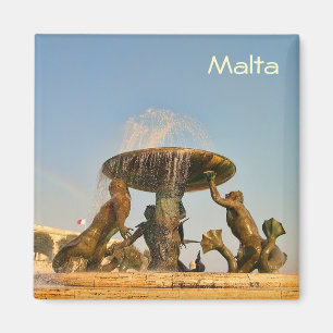 Fountain in Malta Magnet